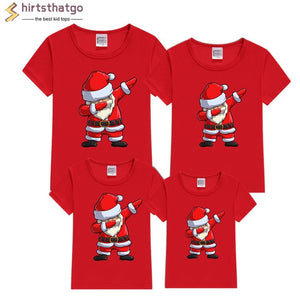 Dabbing Santa Christmas Family Tshirts