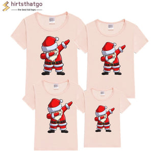 Dabbing Santa Christmas Family Tshirts