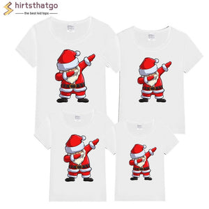 Dabbing Santa Christmas Family Tshirts