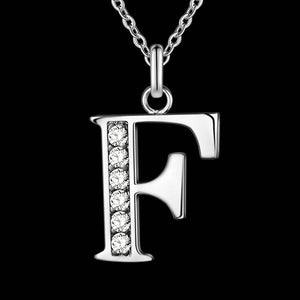 Letter A-S silver plated Necklace