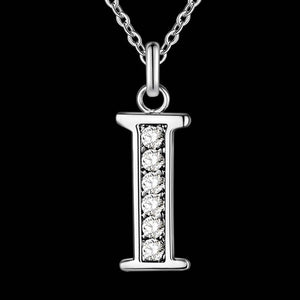 Letter A-S silver plated Necklace