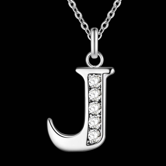 Letter A-S silver plated Necklace