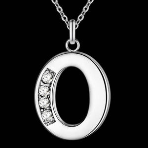 Letter A-S silver plated Necklace