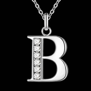 Letter A-S silver plated Necklace