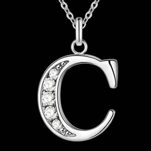 Letter A-S silver plated Necklace