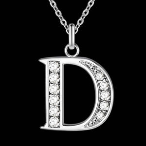 Letter A-S silver plated Necklace