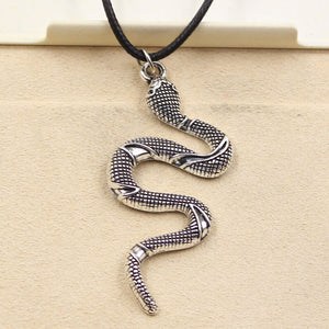 Tibetan Silver Snake Pendant